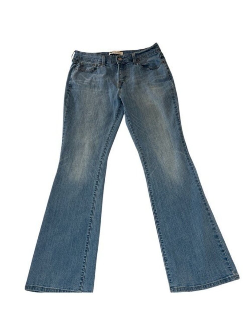 Levi's 515 Bootcut Jeans Blue Women's Sz 10 Stretch 30x32 Embroidered Medium EUC